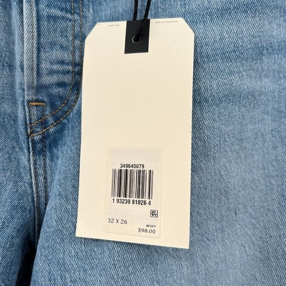 Levi's Women's Wedgie Fit High Rise Straight Leg Jeans Ankle Tango Blue sz 32x26 - Picture 5 of 12